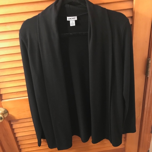 DKNY Black Cover up Sweater - Picture 3 of 7